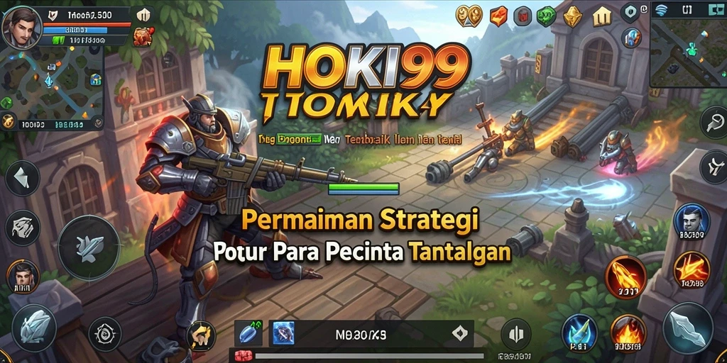 Screenshot HOKI99 menampilkan aksi strategi yang intens dan seru.