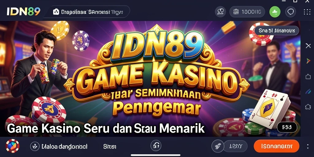 Tampilan gameplay Kasino IDN89 yang mendebarkan dan menarik.