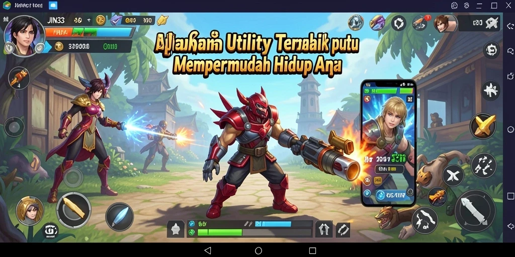 Tampilan utama aplikasi JIN33 dengan fitur dan antarmuka yang menarik.