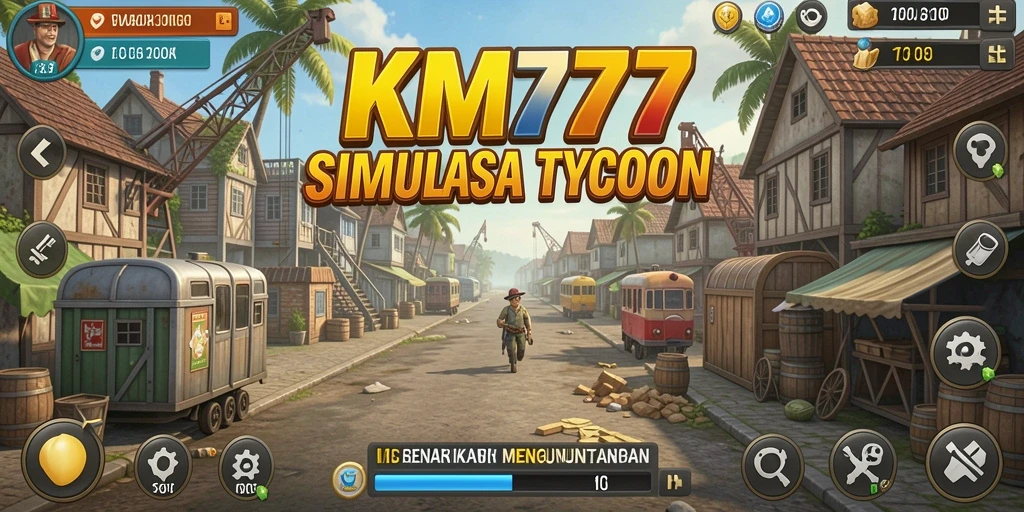 Tampilan gameplay KM777 yang menarik dan penuh strategi Tycoon.