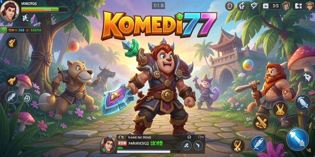 Gameplay seru dengan elemen humor di KOMEDI77.