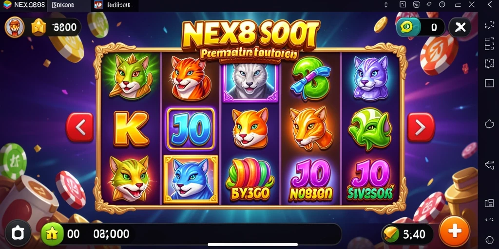 Tampilan gameplay slot NEX288 yang menarik dan mengasyikkan.