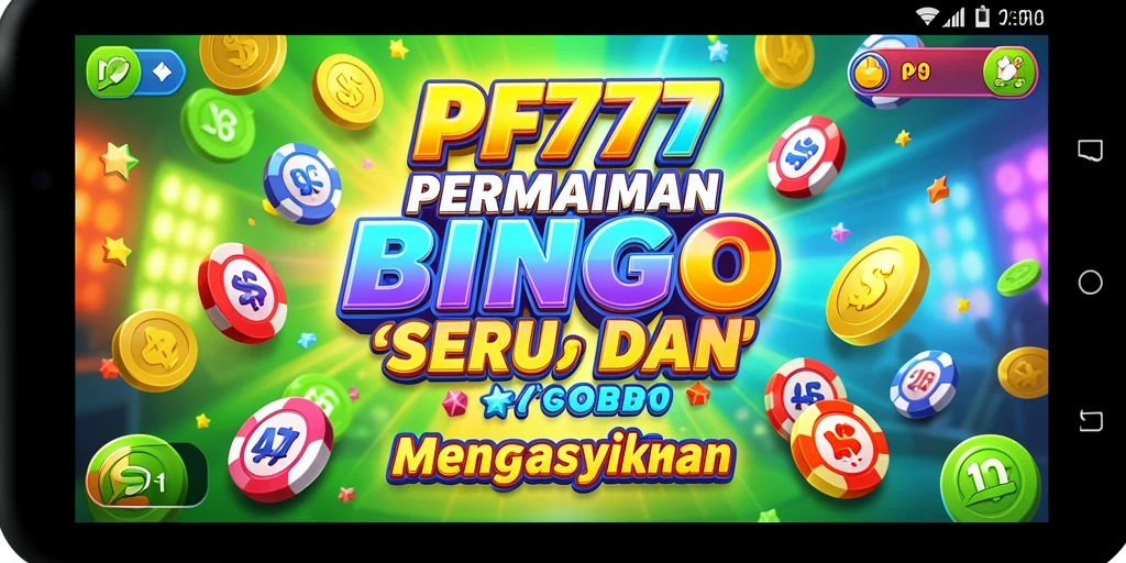 Tampilan utama PF777 dengan gameplay Bingo yang seru.