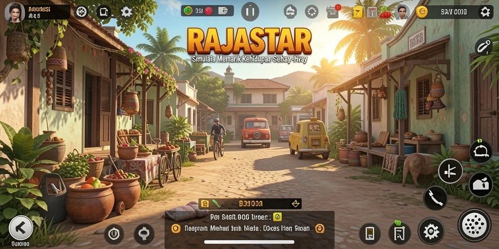 Tampilan gameplay RAJASTAR yang menarik dan interaktif.